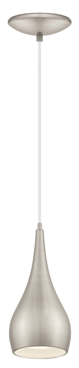 Eglo Reale 1-Light Mini Pendant in Matte Nickel 92076A