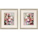Pastel Nutcrackers Pink and Multi and Black and Turquoise Framed Art, Propac