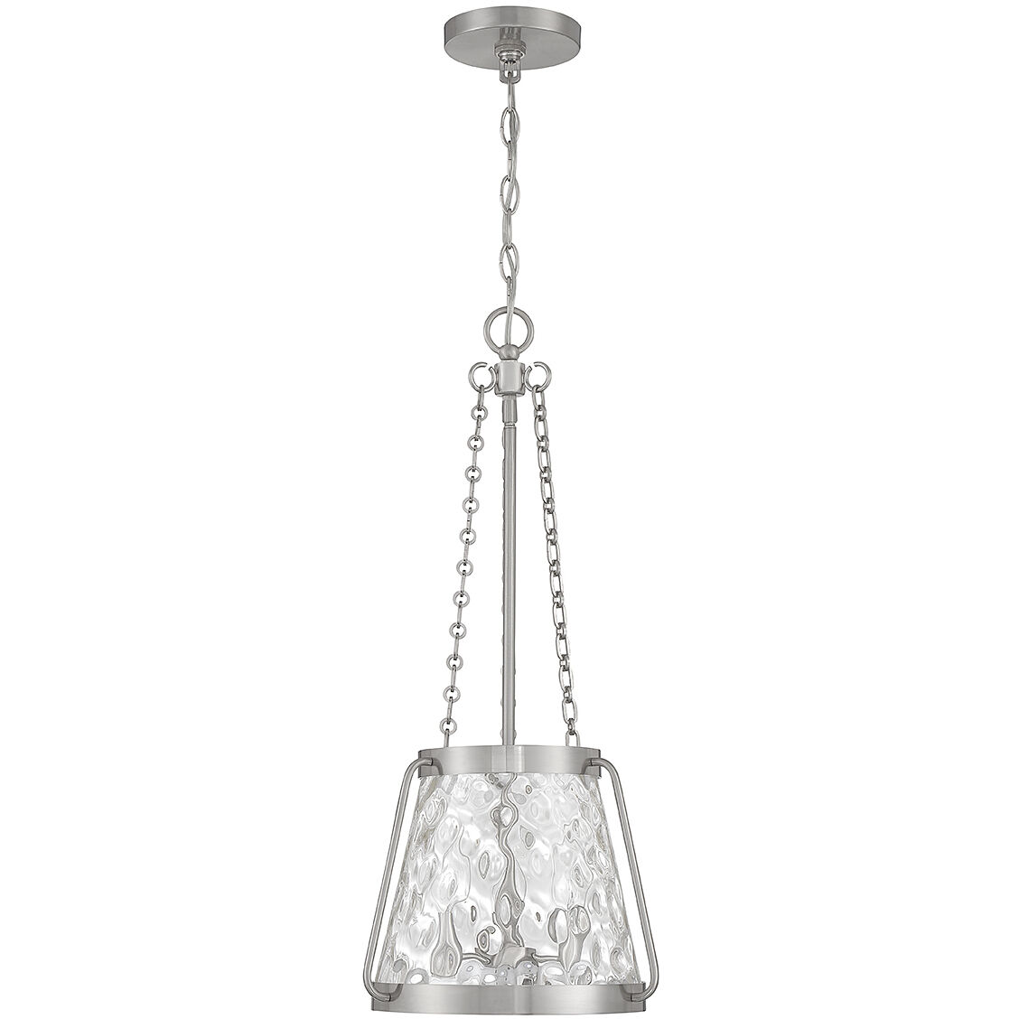 Crawford 3 Light 12 inch Satin Nickel Pendant Ceiling Light