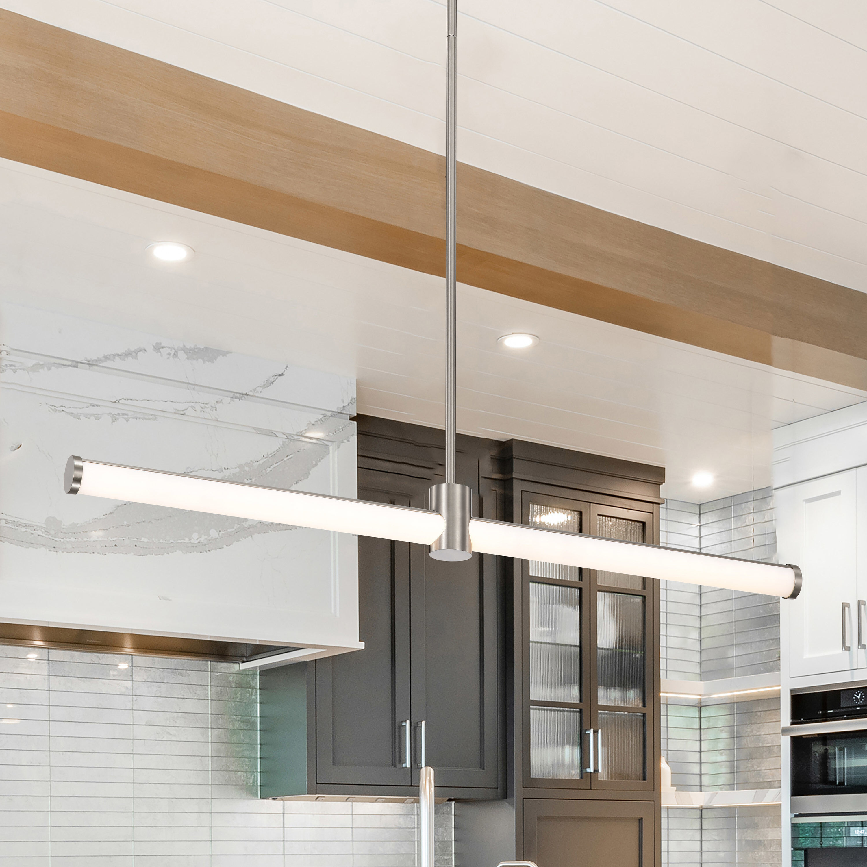 Bowman LED 2 inch Brushed Nickel Pendant Ceiling Light