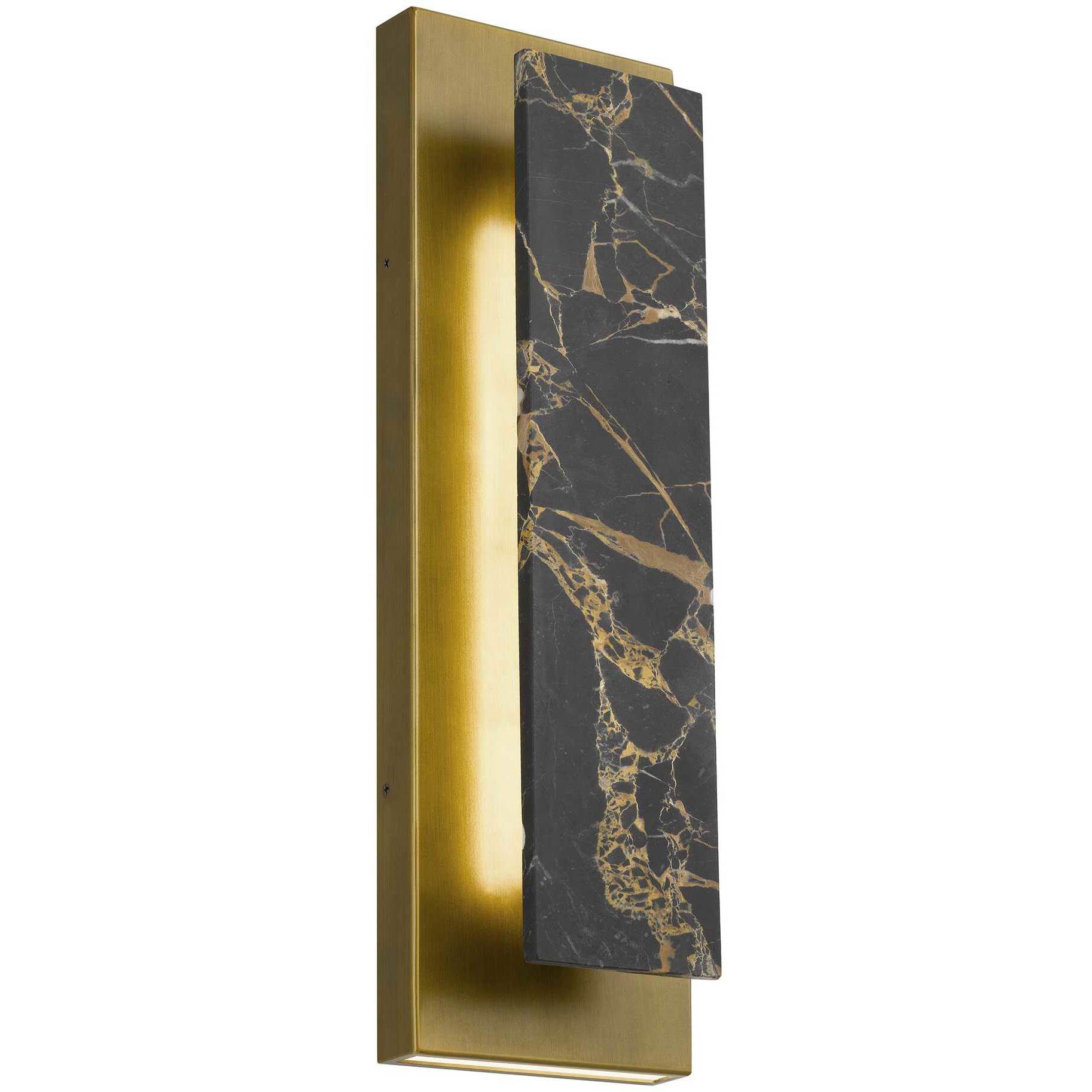 Zoey LED 18 inch Painted Antique Brass Outdoor Wall Sconce