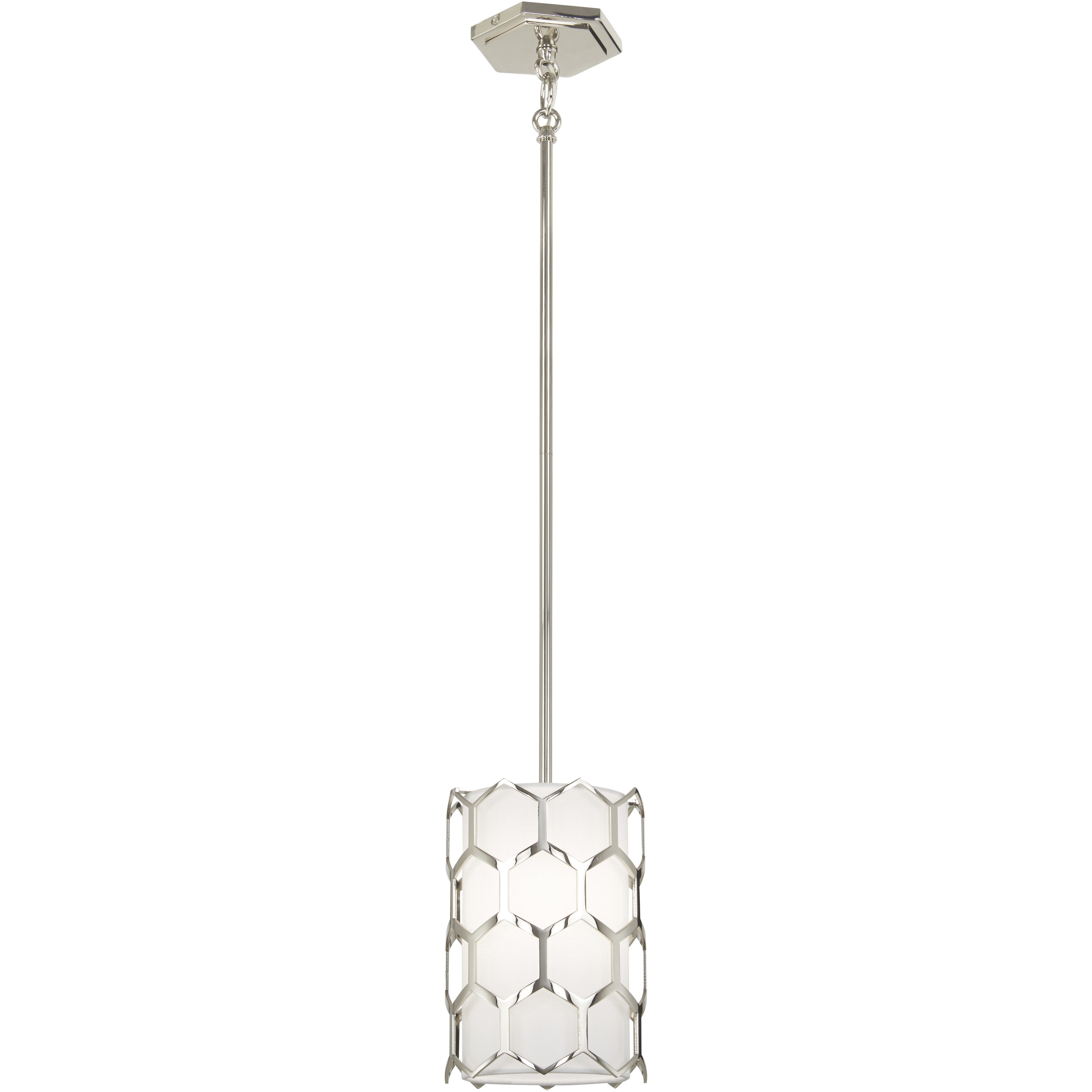 Missing Link 1 Light 6.75 inch Polished Nickel Mini Pendant Ceiling Light