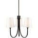 Rhythm LED 23.6 inch Black Chandelier Ceiling Light