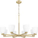 Naya 8 Light 33.25 inch Modern Gold Chandelier Ceiling Light