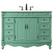 Clarion 48 X 22 X 36 inch Vintage Mint Vanity Sink Set