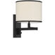 Madison 21.25 inch 60.00 watt Matte Black Task Sconce Wall Light