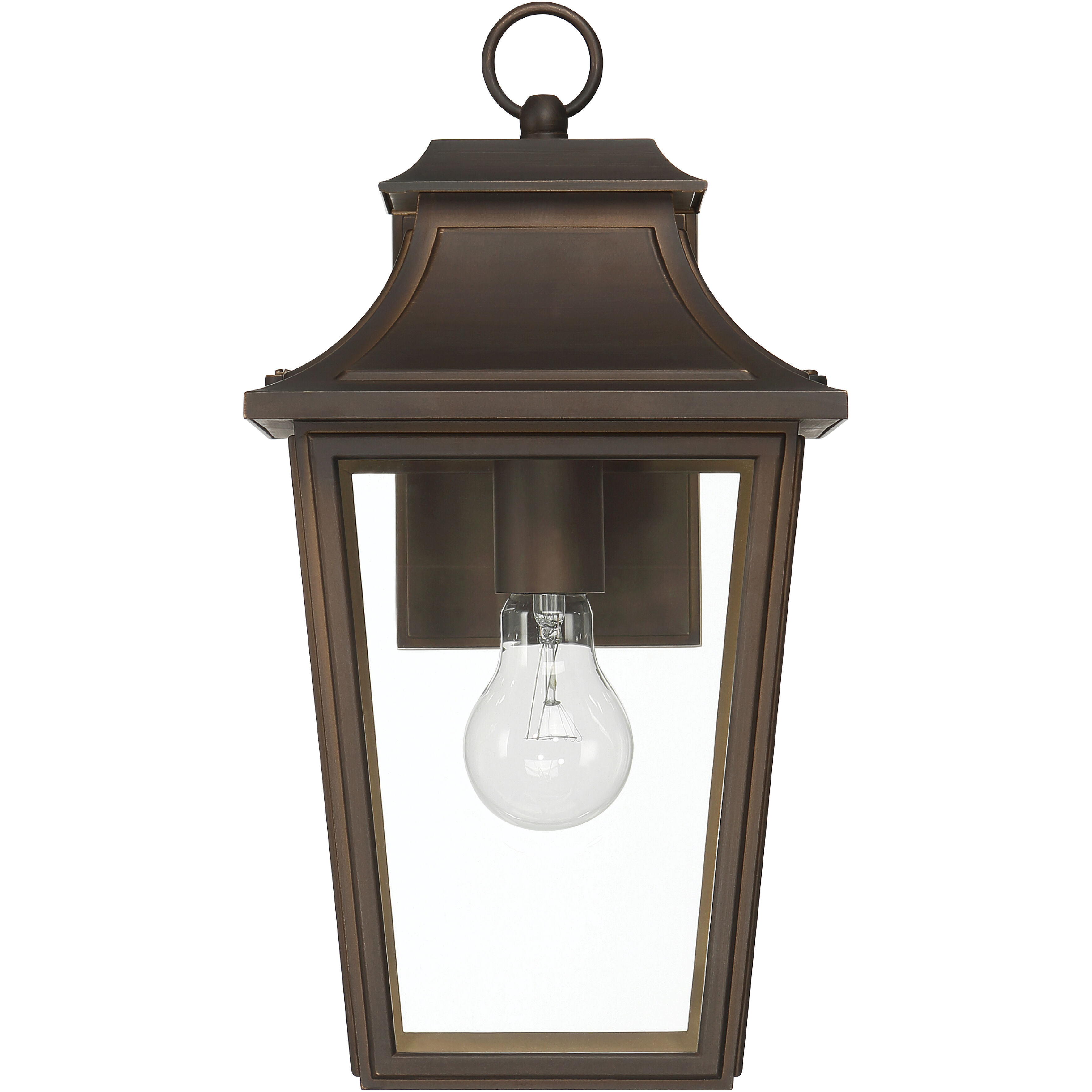 Spring Cove 1 Light 15 inch Matte Bronze Outdoor Wall Lantern, Medium