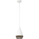 Alora Mood Daphne Pendant Ceiling Light in White and Brown Cotton Rope