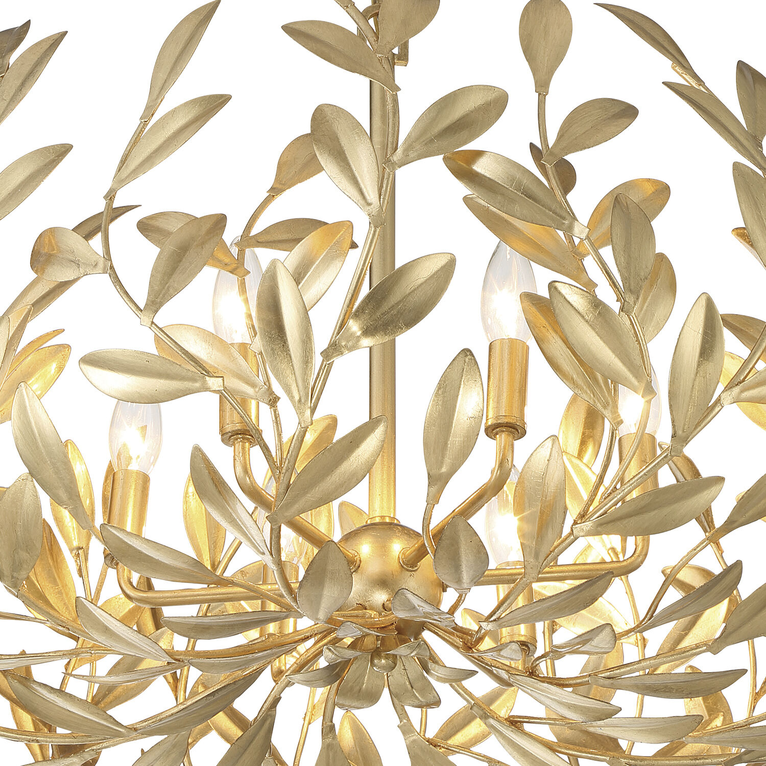 Broche 6 Light 27 inch Antique Gold Chandelier Ceiling Light