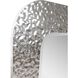 Olmstead 39.38 X 25.63 inch Hammered Silver Mirror