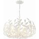 Broche 6 Light 27 inch Matte White Chandelier Ceiling Light