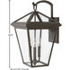 Estate Series Alford Place Outdoor Wall Mount Lantern in Oil Rubbed Bronze, Non-LED, Large