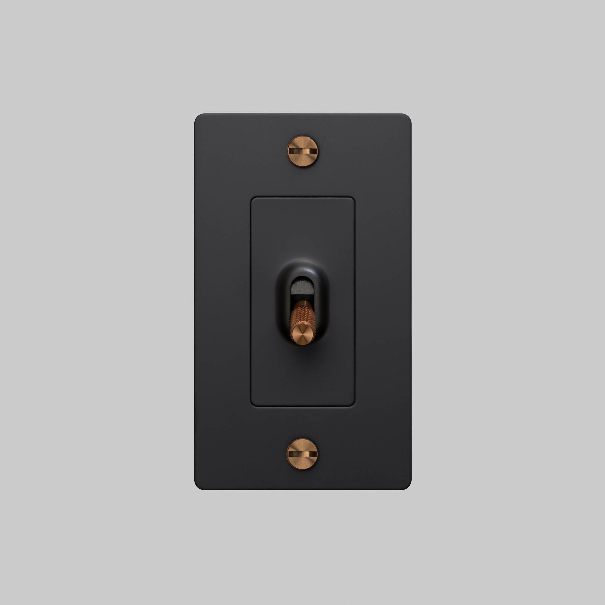 1G Toggle 120-277 Black / Warm Sunset Light Switch