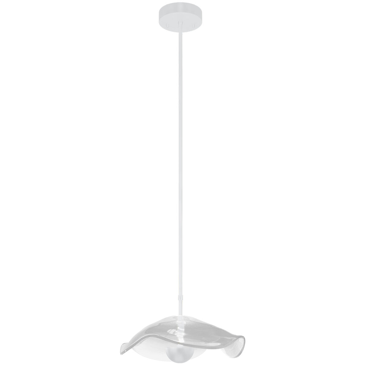 Embark 1 Light 12 inch White Pendant Ceiling Light