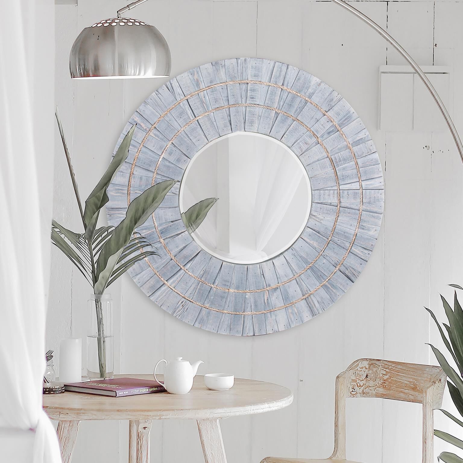 Fischer 36 X 36 inch Blue/Gray Mirror