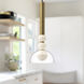 Rise LED 6 inch Brushed Gold/Clear Pendant Ceiling Light