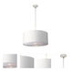 Balance 1 Light 17.9 inch White and Polished Nickel Pendant Ceiling Light, Elstead