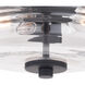 Toledo LED 13 inch Matte Black Flush Mount Ceiling Light