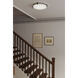 Arclume LED 18.75 inch Chrome and Dark Matte Black Flush Mount Ceiling Light