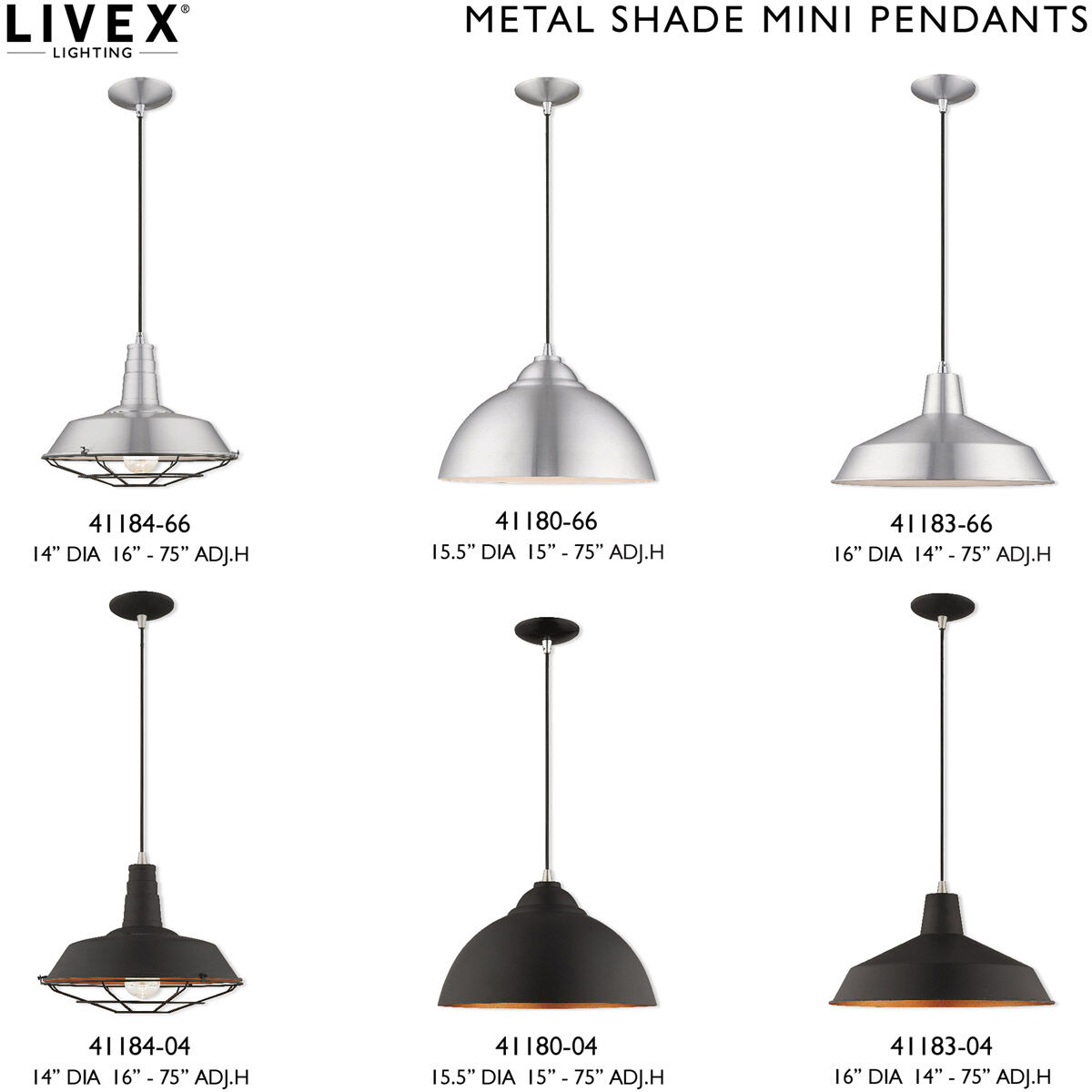 Allison 1 Light 16 inch Brushed Aluminum Mini Pendant Ceiling Light