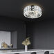 Bloome 4 Light 13 inch Chrome Bowl Flush Mount Ceiling Light