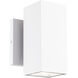 Kubular 2 Light 5 inch Matte White Wall Sconce Wall Light