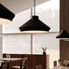 Koma 1 Light 15 inch Satin Black Pendant Ceiling Light
