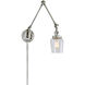Soho 35 inch 100 watt Polished Nickel Swing Arm Wall Sconce Wall Light