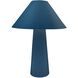 Portable 21.5 inch 60.00 watt Midnight Sky and Matte White and Brushed Brass Portable Lamp Portable Light