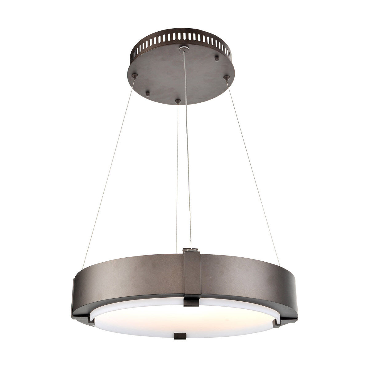 Halo 19 inch Bronze Pendant Ceiling Light
