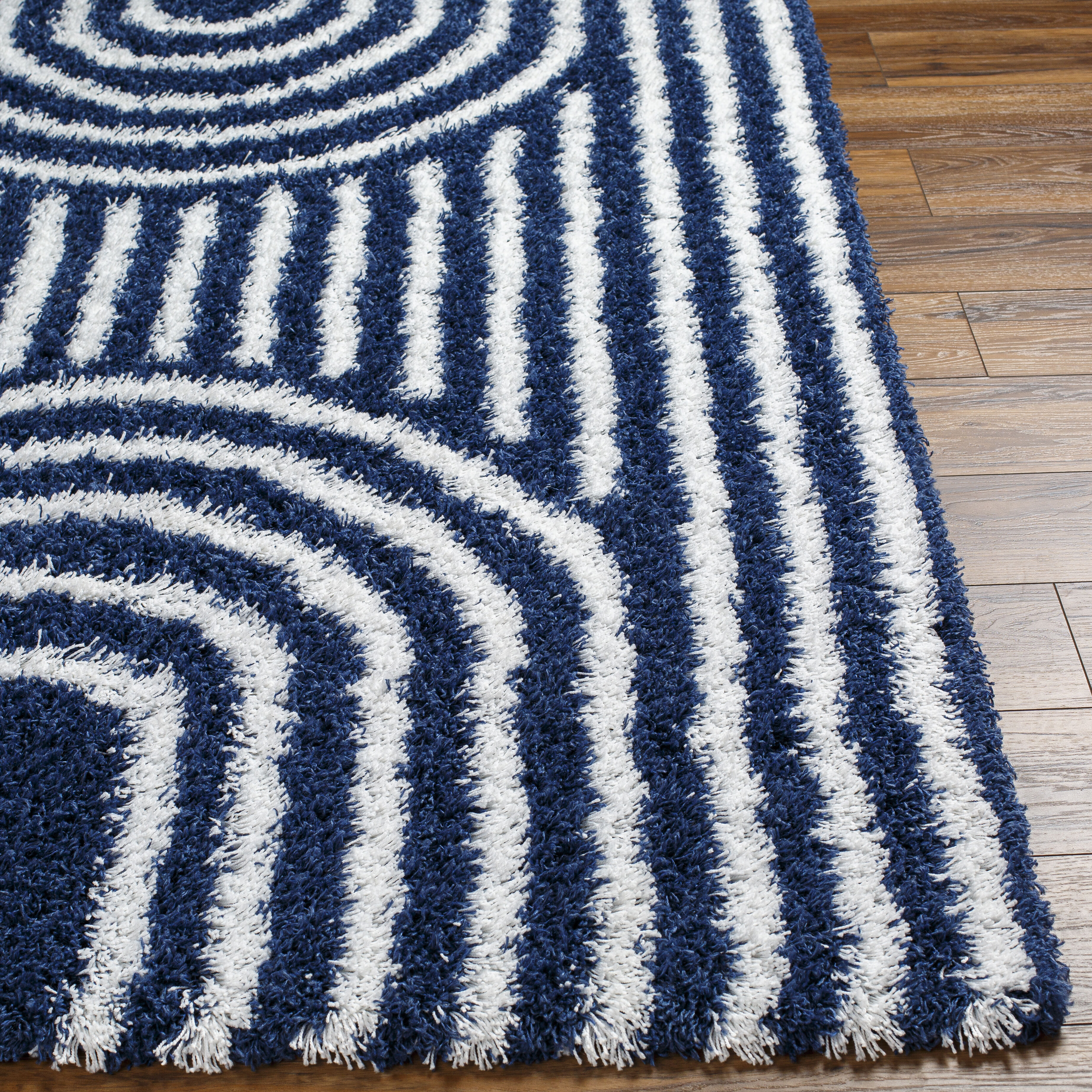 Urban Shag 123 X 94 inch Navy Rug, Rectangle