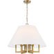Westwood 6 Light 24 inch Vibrant Gold Chandelier Ceiling Light