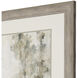 Thicket of Trees Beige and Blue and Metallic and White Framed Art