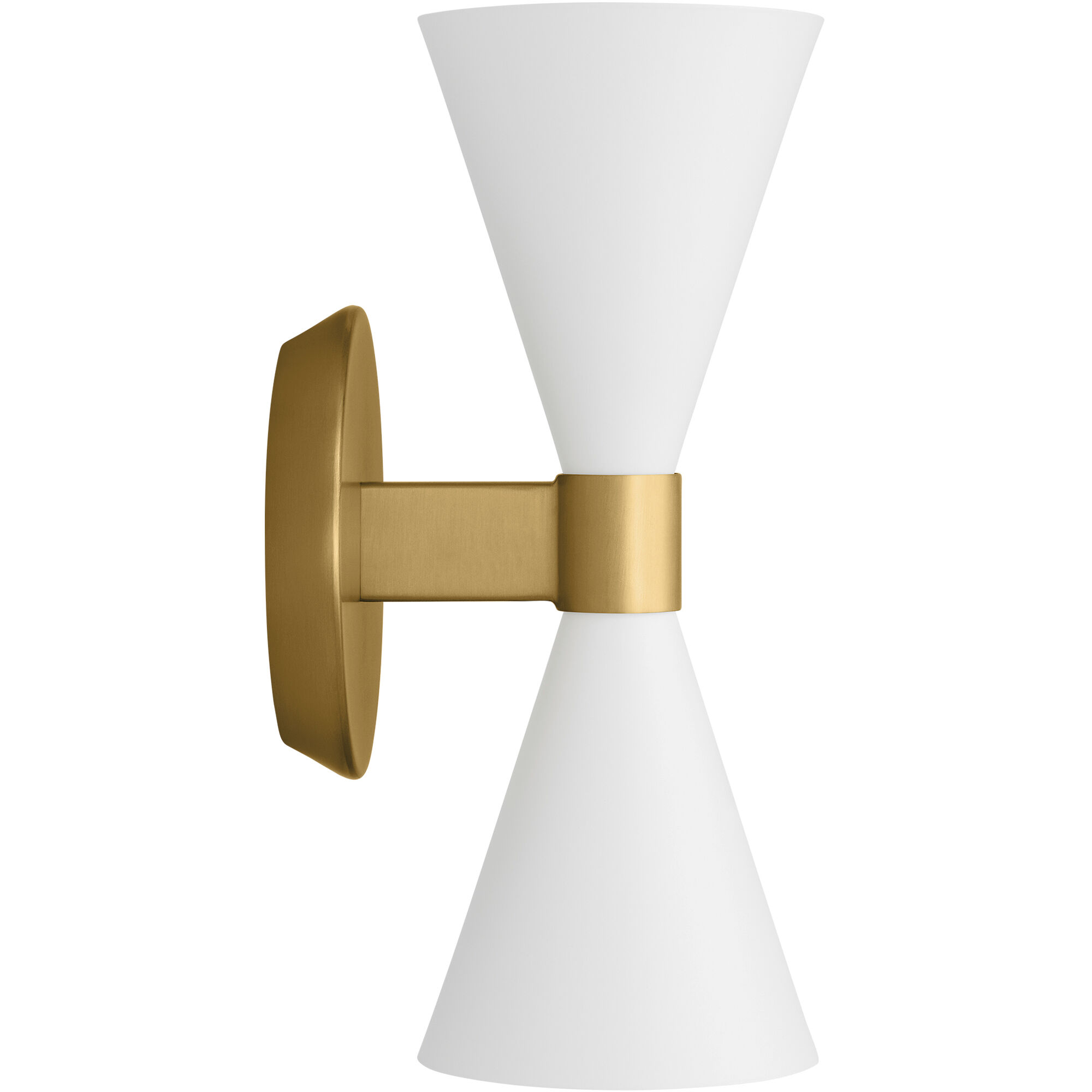 AERIN Albertine Bath Vanity Wall Sconce Wall Light in Matte White