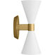 AERIN Albertine Bath Vanity Wall Sconce Wall Light in Matte White