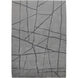Mantle 87 X 63 inch Grey and Blue Indoor Rug, 5'3" X 7'3"