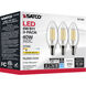 Lumos LED Candelabra Candelabra 4.00 watt 2700K LED Filament