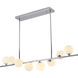 Canada 8 Light 3.9 inch Chrome Chandelier Ceiling Light