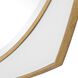 Estella 38.25 X 38.25 inch Warm Antique Gold and White Glass Mirror