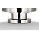Amber Lewis Cyrus LED 8 inch Polished Nickel and Matte White Flush Mount Ceiling Light