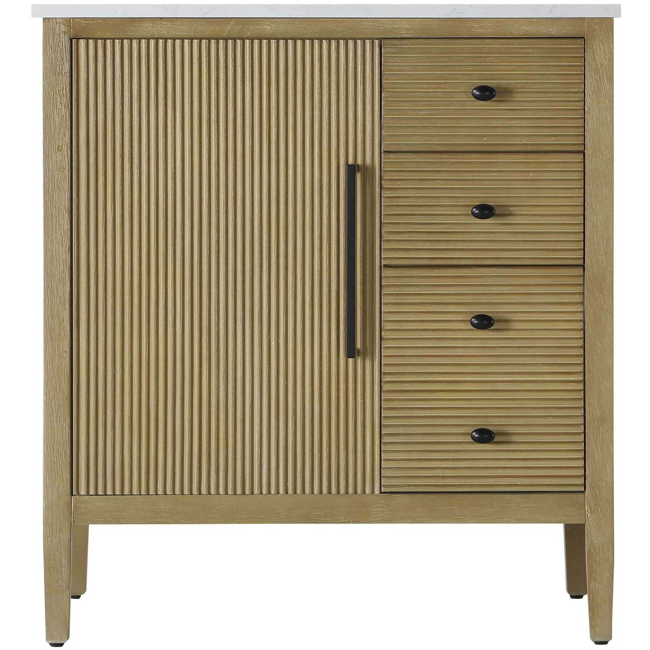 Blakely 32 X 34 inch Linen Oak Bathroom Vanity Cabinet
