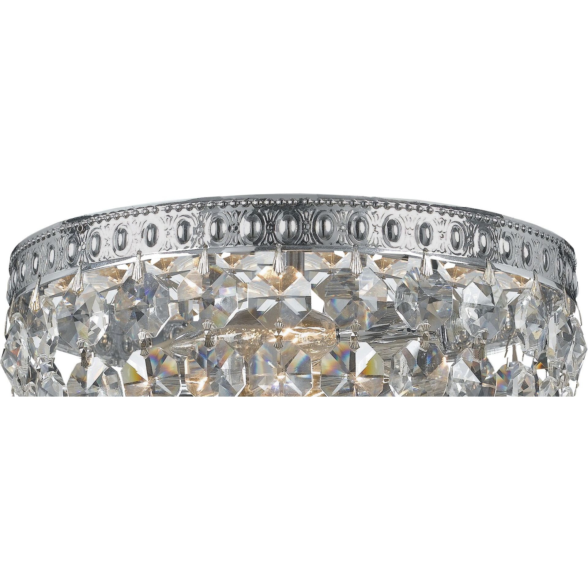 Everett 2 Light 10 inch Chrome Flush Ceiling Light