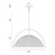 Celeste 4 Light 22 inch Chrome Pendant Ceiling Light