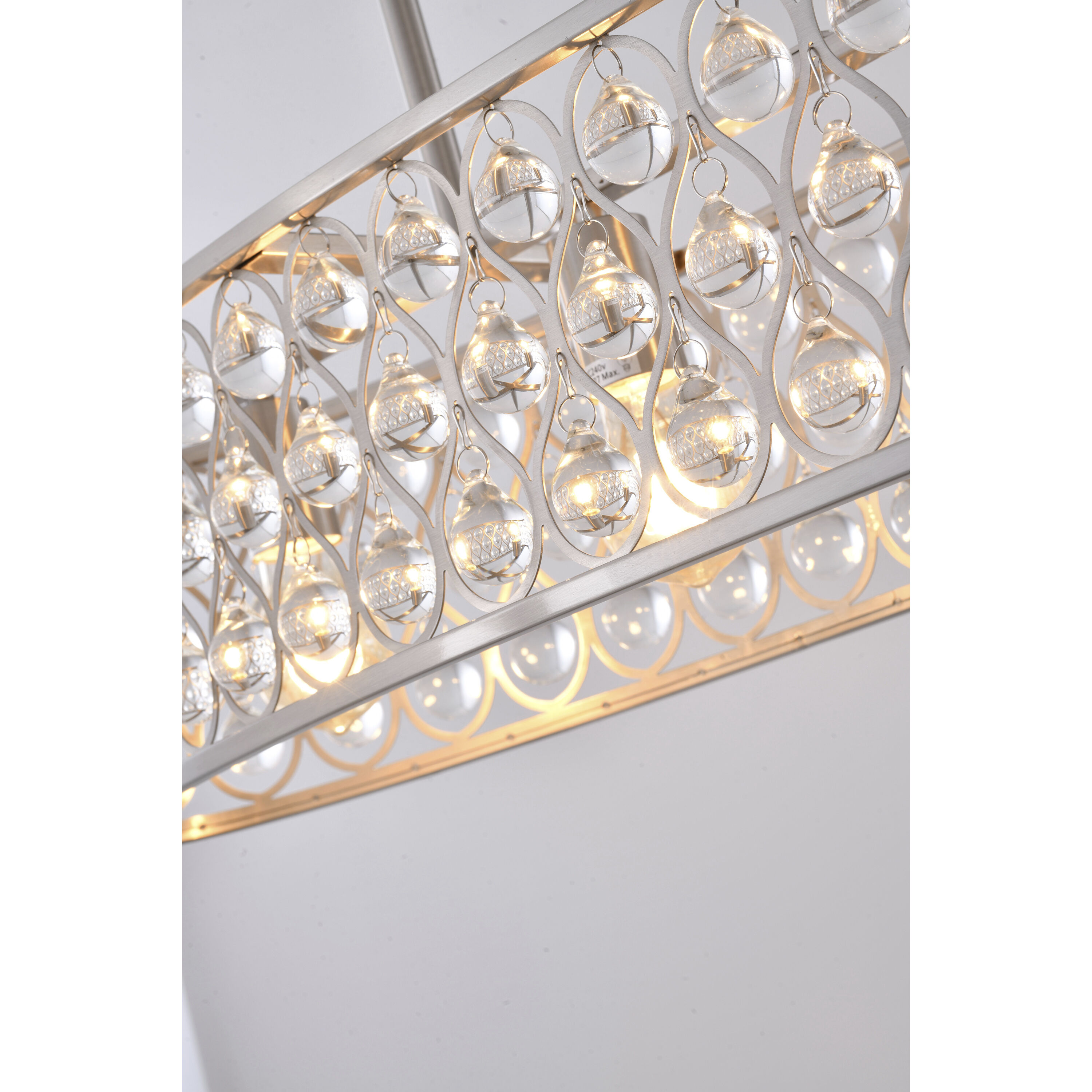 Canada 4 Light 9.8 inch Stain Nickel Chandelier Ceiling Light in Satin Nickel