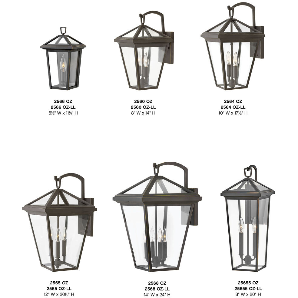 Estate Series Alford Place Outdoor Wall Mount Lantern in Oil Rubbed Bronze, Non-LED, Extra Large