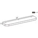 Serin 24 X 1 inch Kombu Green Mirror Accessory