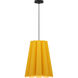 Olivia 1 Light 28.3 inch Black Pendant Ceiling Light in Yellow/Ash, WEP Collection