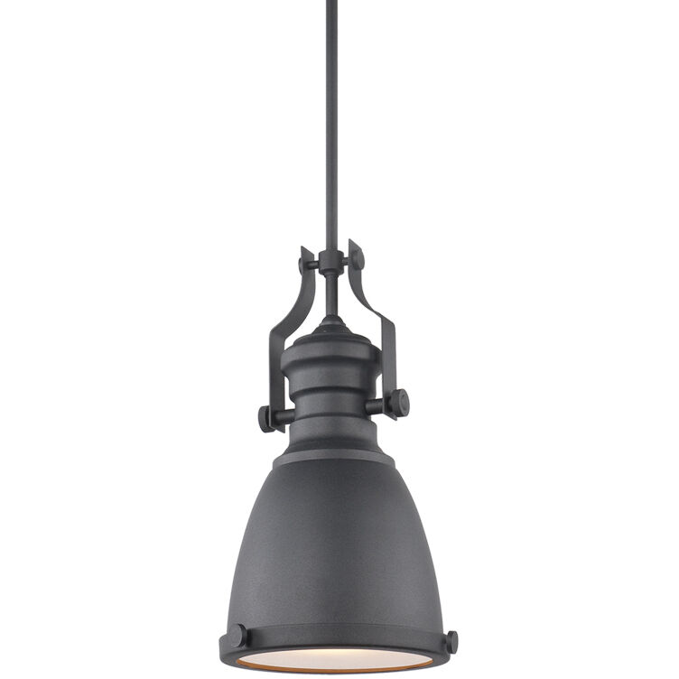 Cresswell Series 1 Light 8.25 inch Matte Black Pendant Ceiling Light