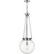 Beacon 1 Light 14 inch Polished Chrome Pendant Ceiling Light