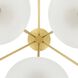 Helios 9 Light 41 inch Antique Brass Chandelier Ceiling Light